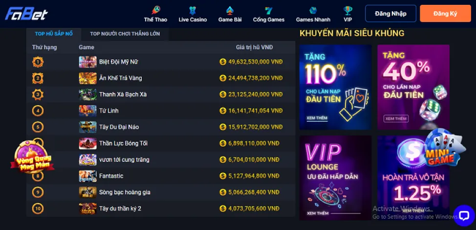 Hướng dẫn chơi thể thao i win